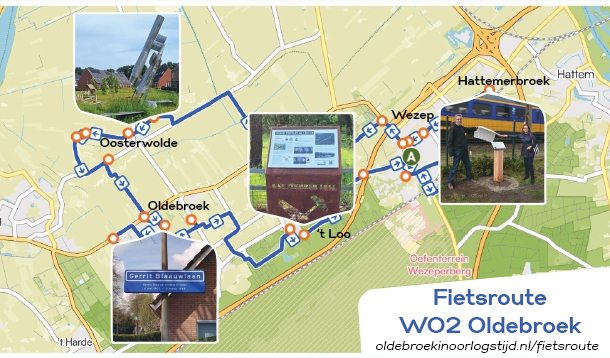 Fietsroute WO2 Oldebroek
