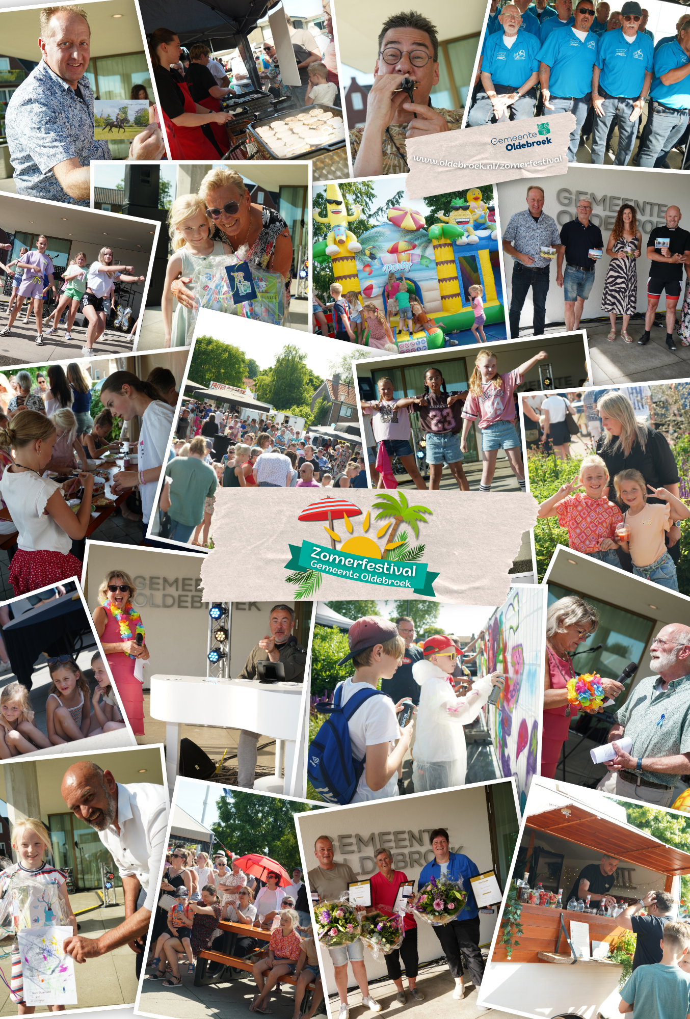 Zomerfestival 2025 in Oldebroek - fotocollage
