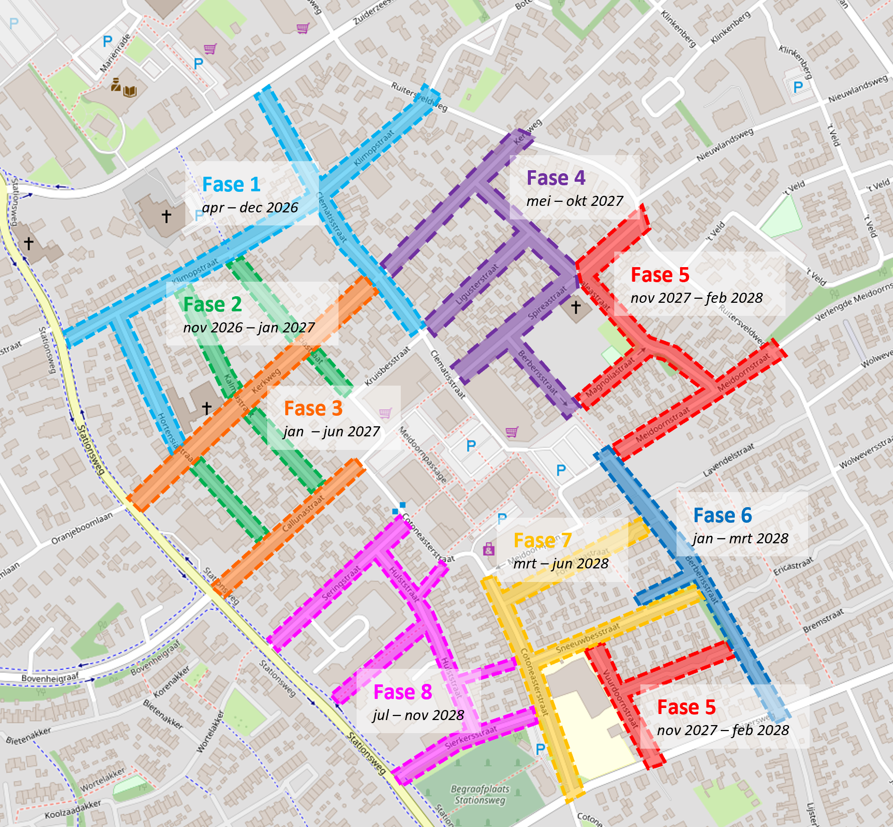 Faseringskaart januari 2026 Klimaatbestendig centrum Wezep
