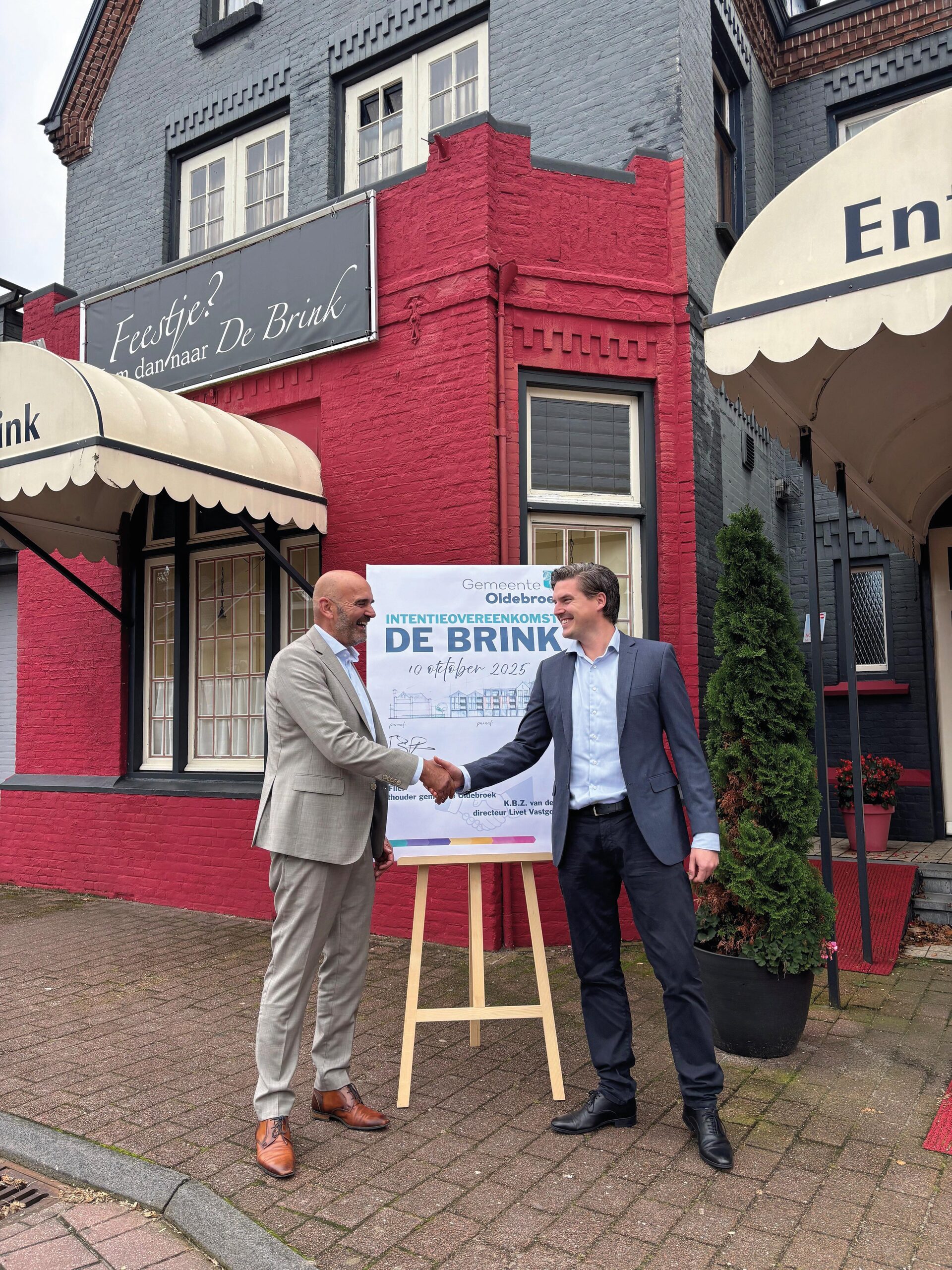 De intentieverklaring wordt getekend