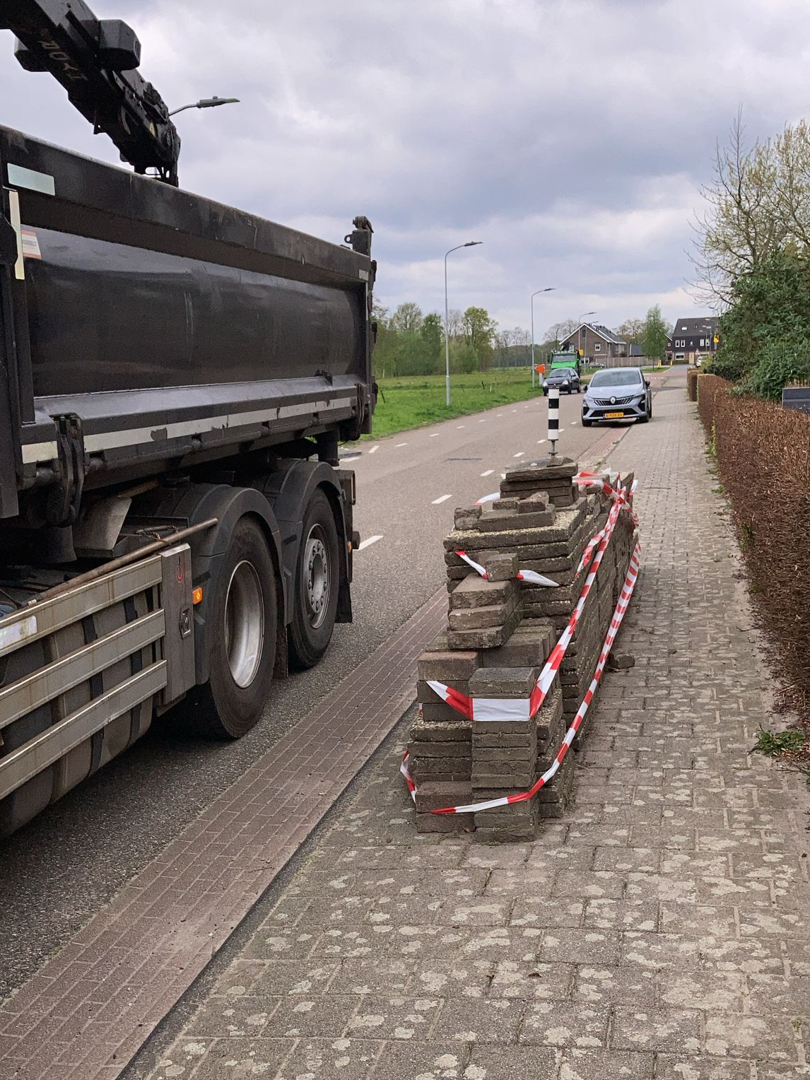 Tegelwippen ophalen tegels