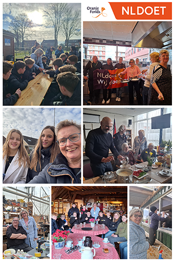 2025 Collage van NLdoet activiteiten door college van Oldebroek
